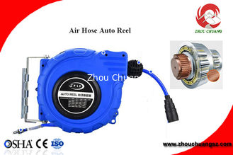 China Pneumatic PU MESH extension retractable spring automatic air hose reel with beautiful color supplier