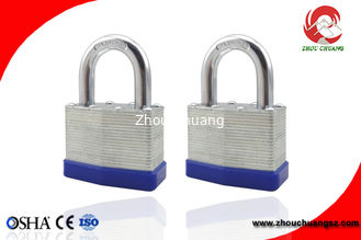 China Laminated Padlock With Rubber Protection Lock for Industry Factory Fence Fence Security supplier