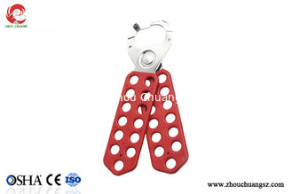 China 13 Holes Vinyl-Coated Red Lockout Hasp supplier