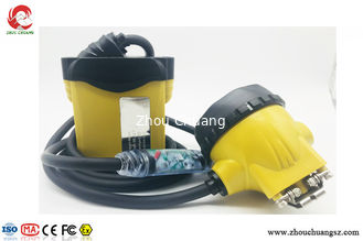 China Atex LED mining helmet lights miners cap lamp with flash light cable, rechargeable led cap light supplier