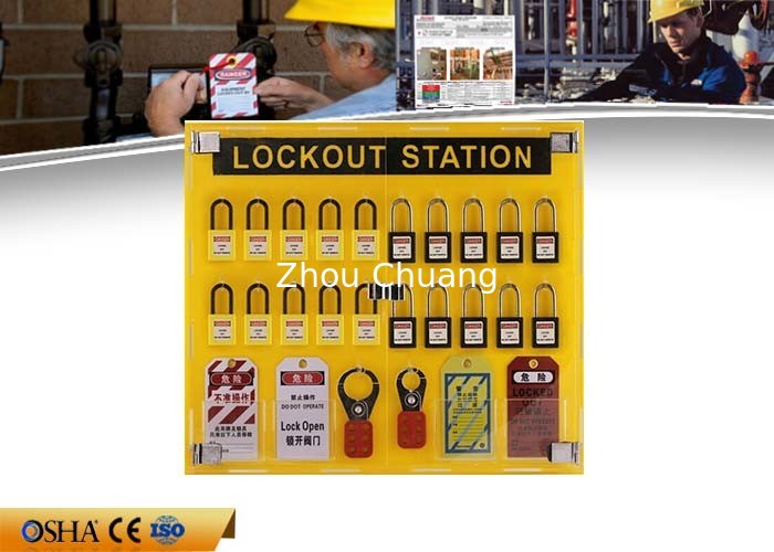 OEM PP Material Lockout Tagout Board 20 - Locks Customizable Digits