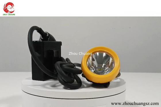 KL5LM Corded Miner Cap Lamp with low power warning 10000lux 6.6Ah 16 hrs working time supplier