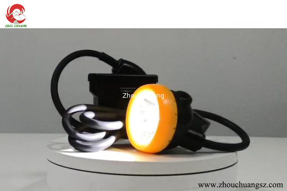 KL5LM Corded Miner Cap Lamp with low power warning 10000lux 6.6Ah 16 hrs working time supplier