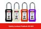75mm Long Lock Body Colorful Isolation ABS Safety Lockout Padlocks with Keyed Alike supplier