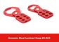 115mm Height Red Color Economic Steel Lockout Hasp with 25mm Lock Shackle supplier