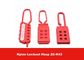 6mm Shackle Diameter PP Nylon Lockout Hasp Suitable for Explosion Proof Environment supplier
