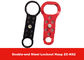 Red Color 6pcs Padlocks Equipped  Double-end Aluminum Safety Lockout Hasp supplier