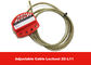 6mm Thickness 1.8m Cable Length Stainless Steel Adjustable Cable Lockout supplier