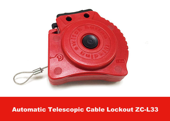 200g Easy to Use Automatic Telescopic Safety Cable Lockout for Securing Valves supplier