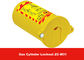 PP Material Yellow 3 Padlocks Available Gas Cylinder Lockout with Rewritable Labels supplier