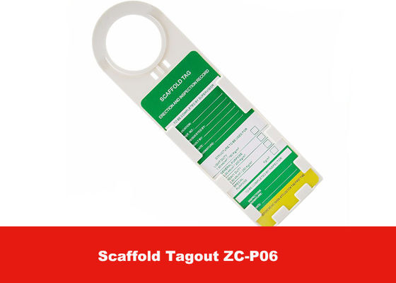 Customized 75g ABS White Safety Lockout Scaffolding Tags for Chemical Industrial supplier