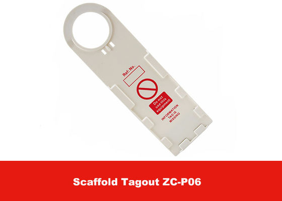 Customized 75g ABS White Safety Lockout Scaffolding Tags for Chemical Industrial supplier