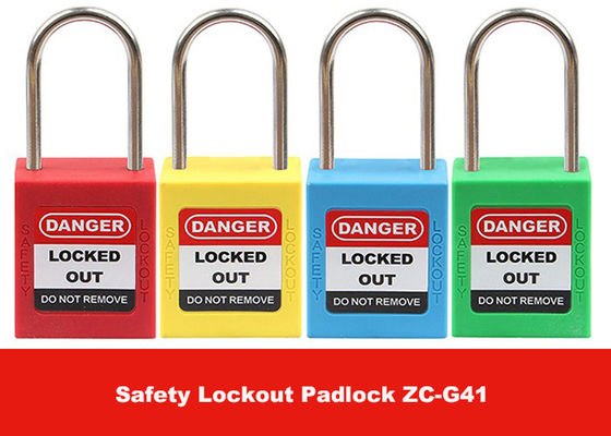 4mm Thin Stainless Steel Keyed Differ Safety Lockout Padlocks for Industrial supplier