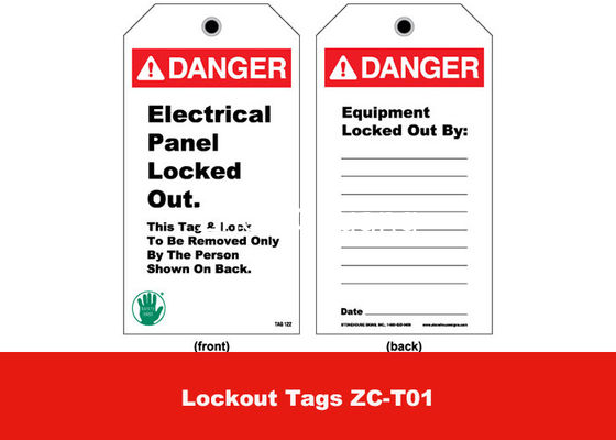 Customized Color and LOGO with Different Sizes , Language Safety Lock Out Tags supplier