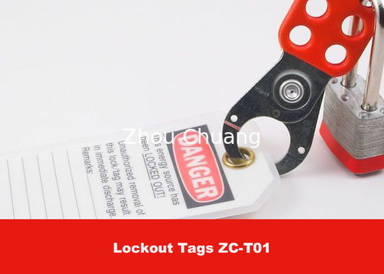 Customized Color and LOGO with Different Sizes , Language Safety Lock Out Tags supplier