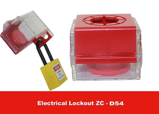 Glass Resin PC Material Emergency Stop Breaker Lockout Can Fit 30MM ( Can OEM ) supplier