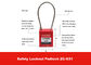 100mm Stainless Steel Cable Shackle Lockout Padlock , Customzied Cable Length is Available supplier