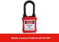 38mm Nylon Dustproof ABS Lock Body Safety Lockout Padlocks with Customized Language supplier