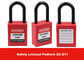 38mm Nylon Insulation Shackle Keyed Alike Master Key safety ABS Padlock supplier