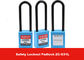 76mm Long Shackle Blue Nylon Safety Padlock Lockout with Keyed Alike supplier
