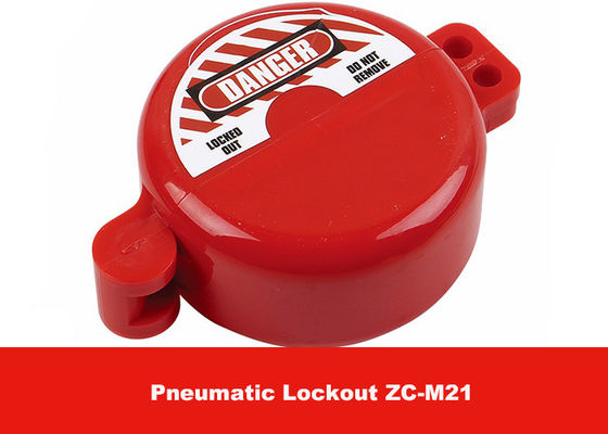 32MM Valve Stem Hole ABS Material Red Safety Cylinder Tank Pneumatic Lockout supplier