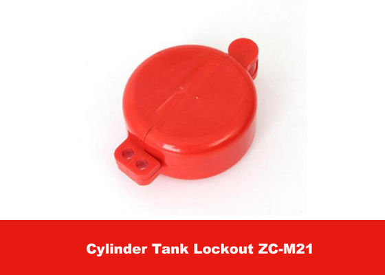 32MM Valve Stem Hole ABS Material Red Safety Cylinder Tank Pneumatic Lockout supplier