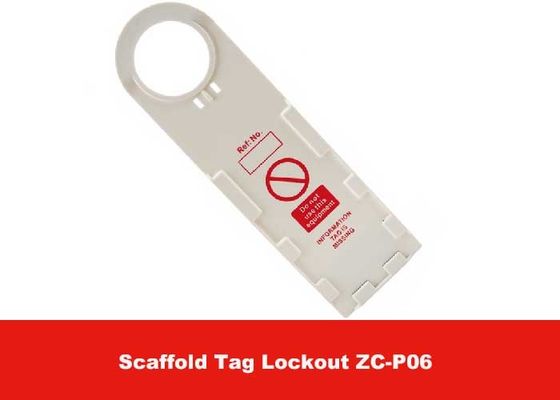 Customized 75g ABS White Safety Lockout Scaffolding Tags for Chemical Industrial supplier