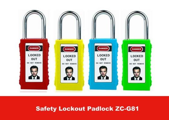 75mm Long Lock Body Colorful Isolation ABS Safety Lockout Padlocks with Keyed Alike supplier