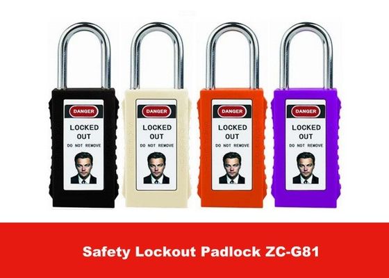 75mm Long Lock Body Colorful Isolation ABS Safety Lockout Padlocks with Keyed Alike supplier