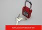 38mm Steel Shackle Red ABS Body Xenoy Security Padlocks with different key system Lockout supplier
