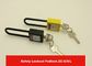 OEM/ODM 76mm Long Shackle Nylon Safety Padlock Lockout with KA, KD, MK, KAMK Key system supplier
