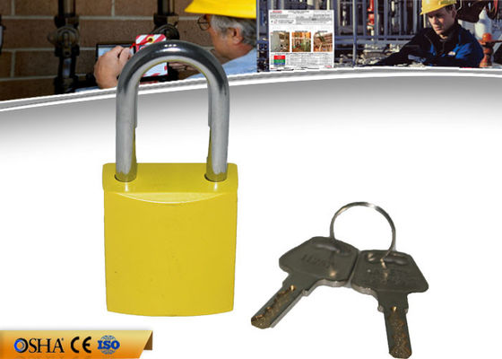 Colorful Aluminum Safety Lockout Padlocks Stable Paint Coating Surface supplier