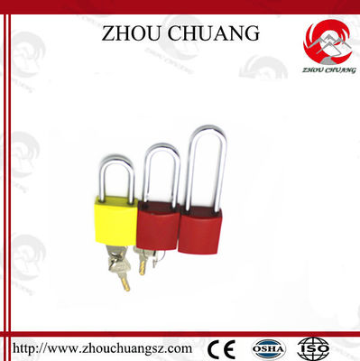 Colorful Aluminum Safety Lockout Padlocks Stable Paint Coating Surface supplier