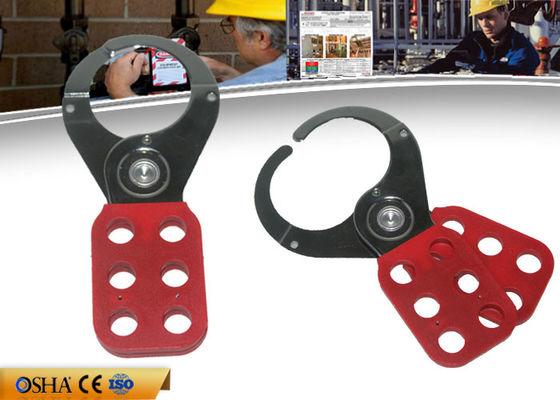 Ingestion Nylon PA Hasp Lockout , Vinyl Coated Body Safety Lockout Hasp supplier