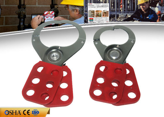 Ingestion Nylon PA Hasp Lockout , Vinyl Coated Body Safety Lockout Hasp supplier