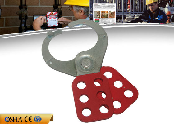 ZC-K21 Economic Steel Lockout Hasp 6 Prying Resistant Hook ABS Coated Body supplier