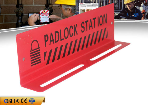 Durable Red Color Steel Material 282g 10-Lock Lock Out Station supplier