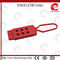 Red Color Elecpopula Safety Non-Conductive Nylon Lockout Hasp Lock supplier