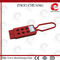 Red Color Elecpopula Safety Non-Conductive Nylon Lockout Hasp Lock supplier