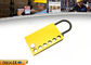 Aluminum Alloy Safety Lockout Hasp and tagout  with Six Holes Yellow supplier