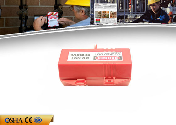 2CM Diameter Cable Red Circuit  Breaker Lockout, 4 Lock Polystyrene Plug Lockout supplier