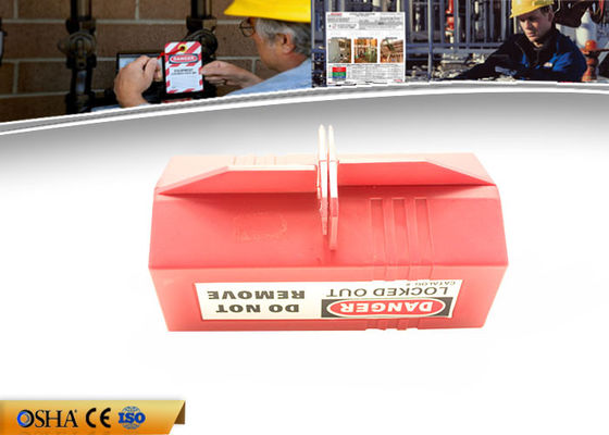 2CM Diameter Cable Red Circuit  Breaker Lockout, 4 Lock Polystyrene Plug Lockout supplier