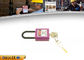 38mm Nylon Shackle ABS Purple Body Safety Lockout Padlocks with Xenoy Chrome Palting supplier