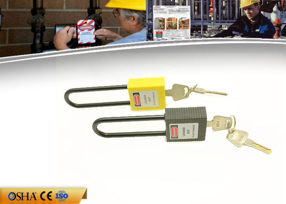 LOTO Devices 76mm Long Shackle Dupont Nylon Safety Lockout Padlock supplier