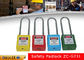 76mm Long Steel Shackle Safety Lockout Padlocks with 9 Colors Body supplier