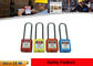 PA Body 76mm Long Steel Shackle Safety Lockout Padlocks with PVC Tag supplier