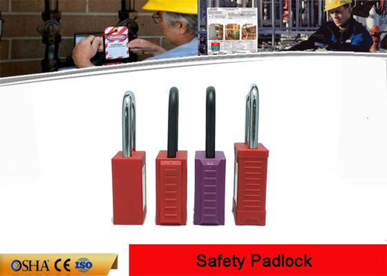 Osha 38mm Nylon Non - Conductive PA Body Safety Lockout Padlocks with PVC Tag supplier
