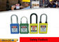 20 Mm Mini ABS Xenoy Nylon Steel Cable Shackle Safety Lockout Padlocks With Masterkey supplier