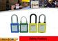 20 Mm Mini ABS Xenoy Nylon Steel Cable Shackle Safety Lockout Padlocks With Masterkey supplier