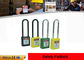 OEM  Long Steel Shackle and Nylon PA Lock Body Xenoy Safety Lockout Padlocks supplier